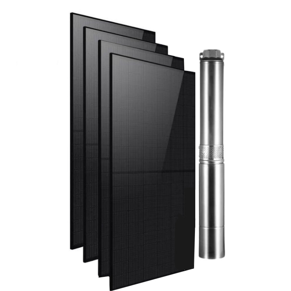 Kit de bomba sumergible con energía solar Rocksolar de 1,61 HP