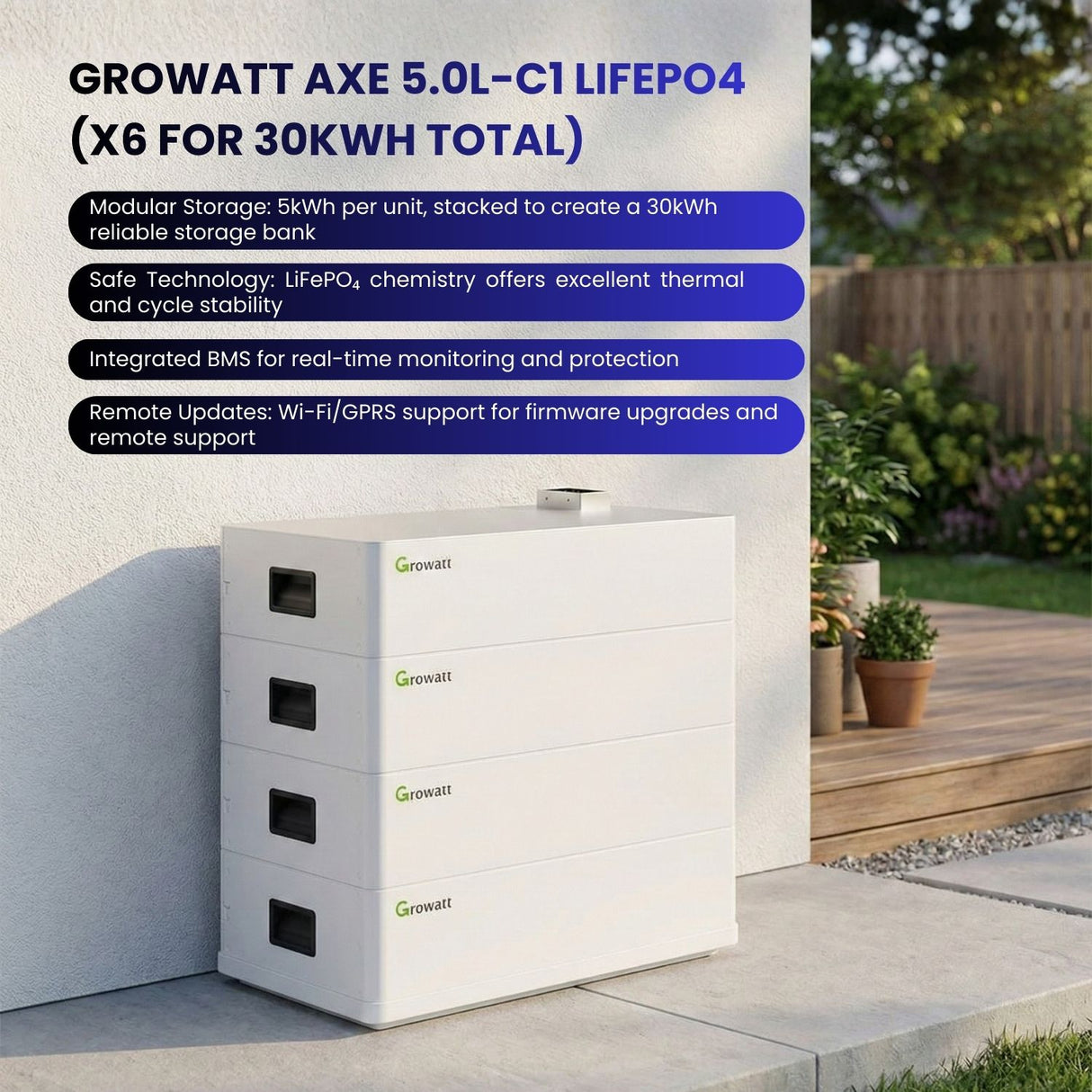 Growatt AXE 5.0L-C1 LiFePO4 battery