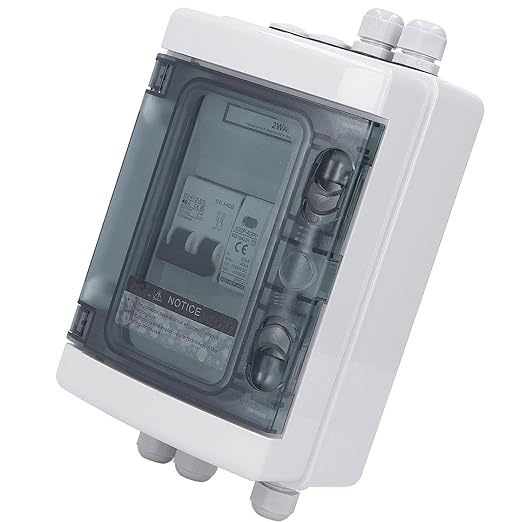 2 String Water proff PV Combiner Box with 40A 1000V Circuit Breaker