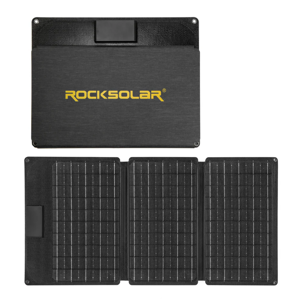 ROCKSOLAR 60W 12V Foldable Solar Panel - Portable USB Solar Battery Charger
