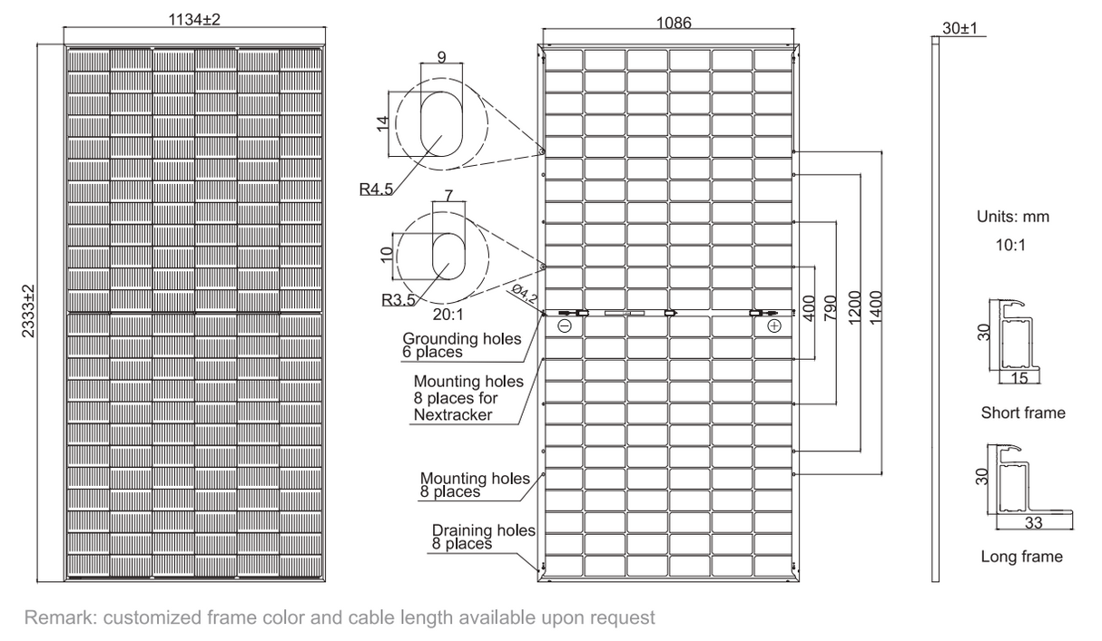 JA 595W n-type Bifacial Double Glass High Efficiency Mono Module (0.403$/W)