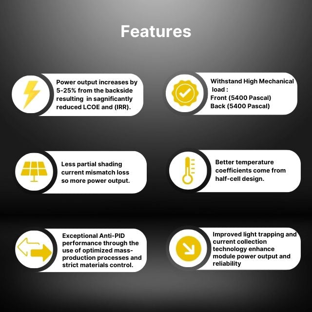 main pros of solar panel 540w