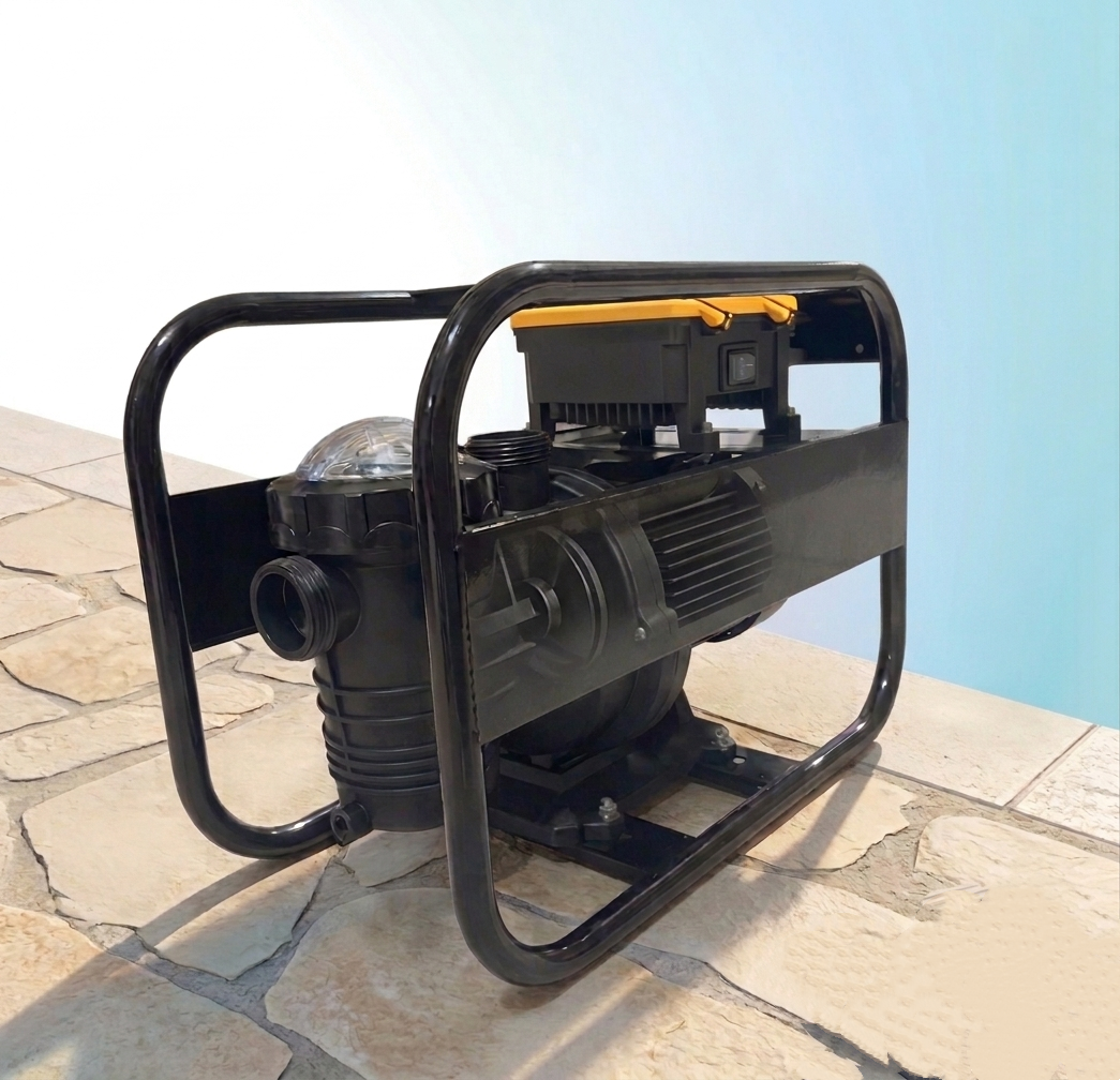 Bomba de piscina solar sin escobillas ROCKSOLAR de 1,07 HP CA/CC para piscina de 30 000 galones