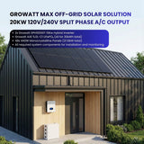 Growatt Max Off-Grid Solar solution 24kW 120V/240V Split Phase A/C output