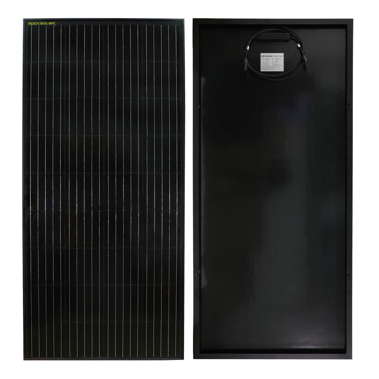 ROCKSOLAR 200W 12V Rigid Monocrystalline Solar Panel