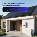 off grid home solar system kit with panels , batteries and inverter 
