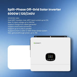Growatt SPE6000 US Split-Phase Off-Grid Solar Inverter | 6000W | 120/240V