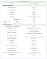 GSL Energy 5kWh 51.2V 100Ah Lithium battery system