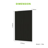 ROCKSOLAR 600W 12V Rigid Monocrystalline Solar Panel (4X150W)