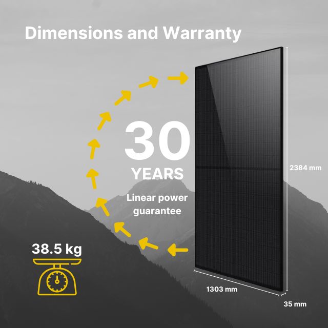 THORNOVA 700W Dual Glass Monocrystalline Bifacial Solar Panel (Pallet - 31 Panels)