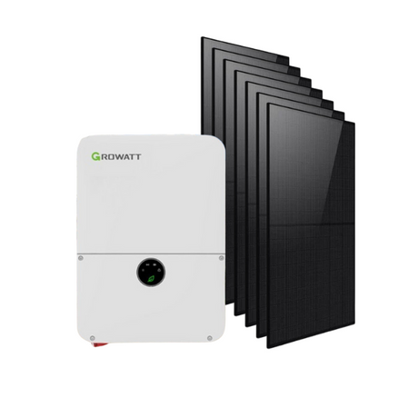 3.8kw grid tie solar kit with bifacial solar panels 
