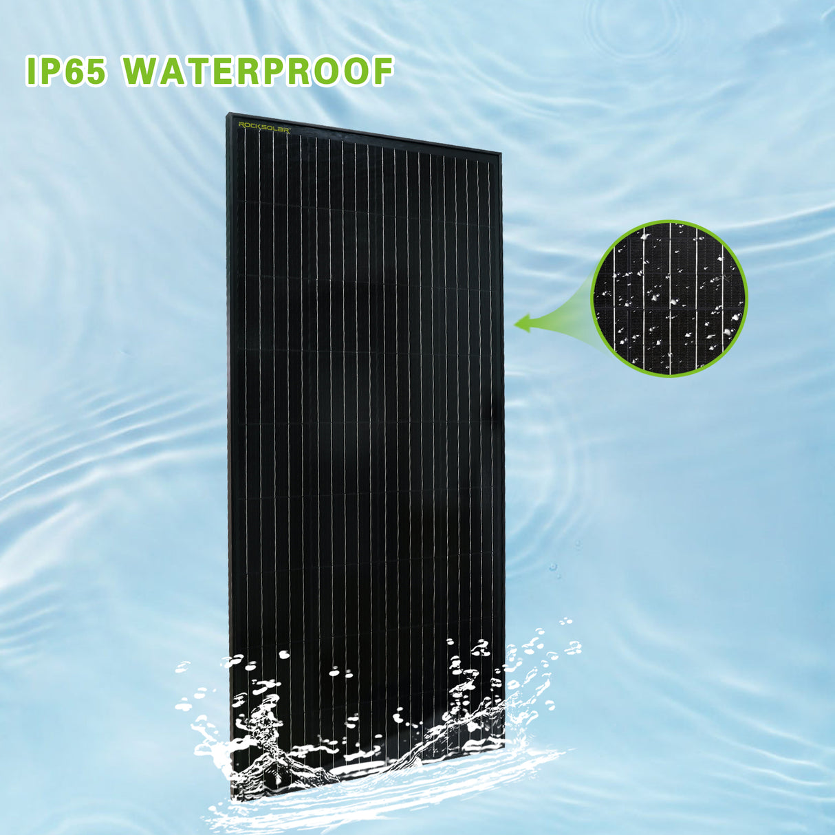 ROCKSOLAR 200W 12V Rigid Monocrystalline Solar Panel - Waterproof with Corrosion-Resistant Aluminum Alloy Frame