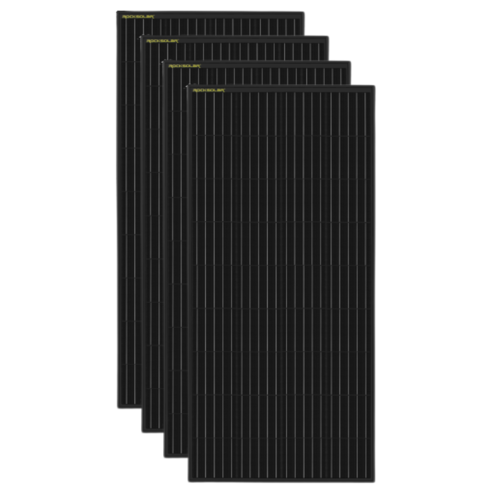 ROCKSOLAR 800W 12V Rigid Monocrystalline Solar Panel(4X200W)