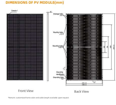 Zshine 585W N-Type TOPCon Bifacial  Double Glass Solar Module (0.393$/W)