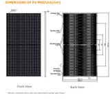 Zshine 585W N-Type TOPCon Bifacial Double Glass Solar Module (0.3228$/W) (36 Panels/Pallet)