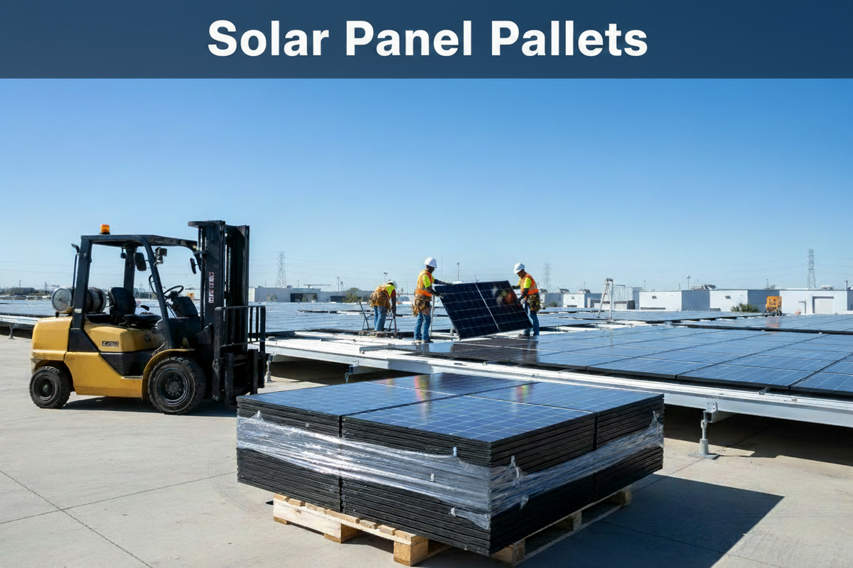 Solar Panel in Pallet