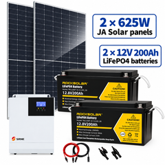 Sistema solar fuera de la red ROCKSOLAR 3000W 24V