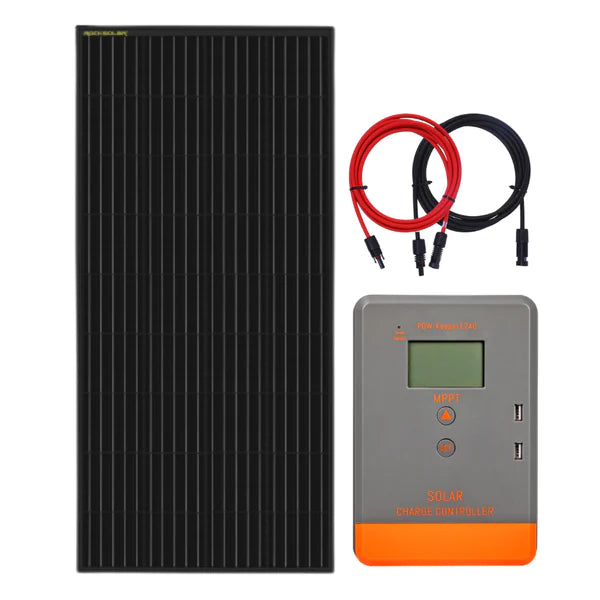 ROCKSOLAR 200W 12V Rigid Solar Panel Advanced Kit with MPPT Controller