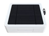 ROCKSOLAR Solar Pump Remote Gateway with integrated solar panel, front view