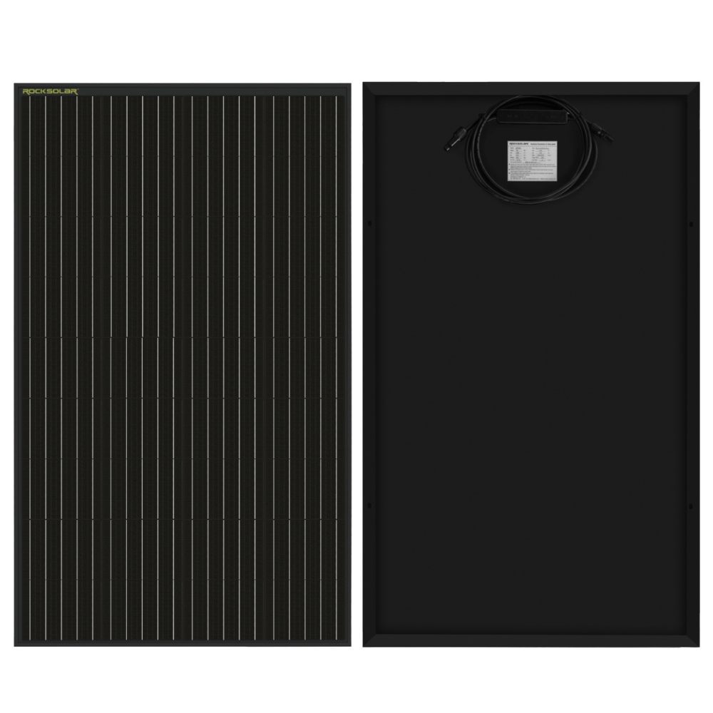 ROCKSOLAR 150W 12V Rigid Monocrystalline Solar Panel