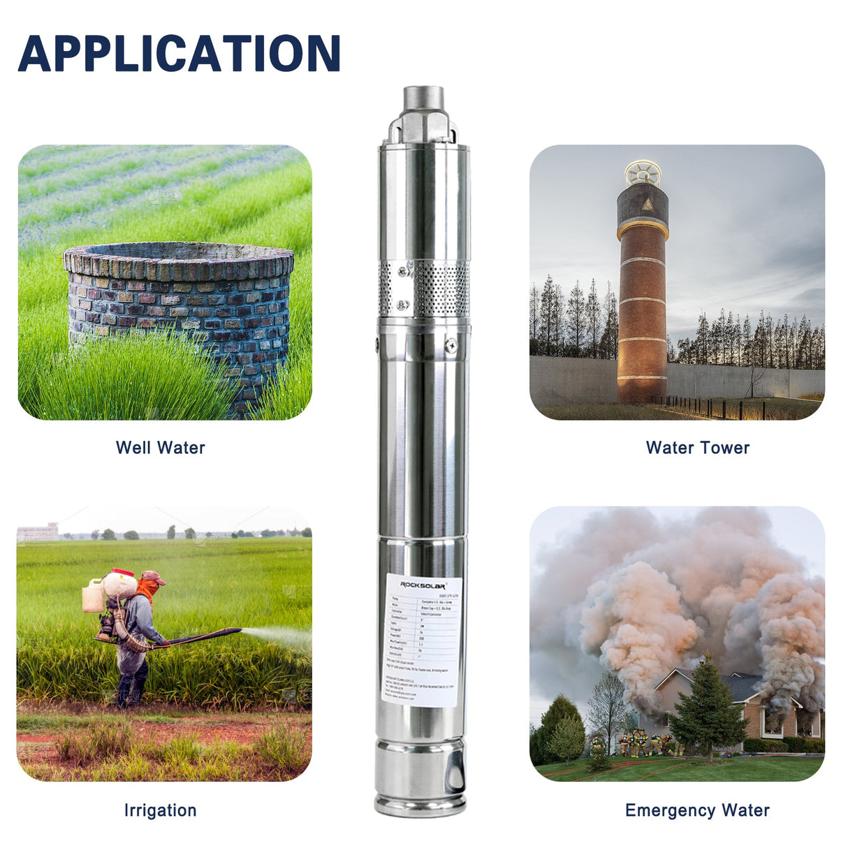 Rocksolar 24V Brushless Solar DC Water Pump