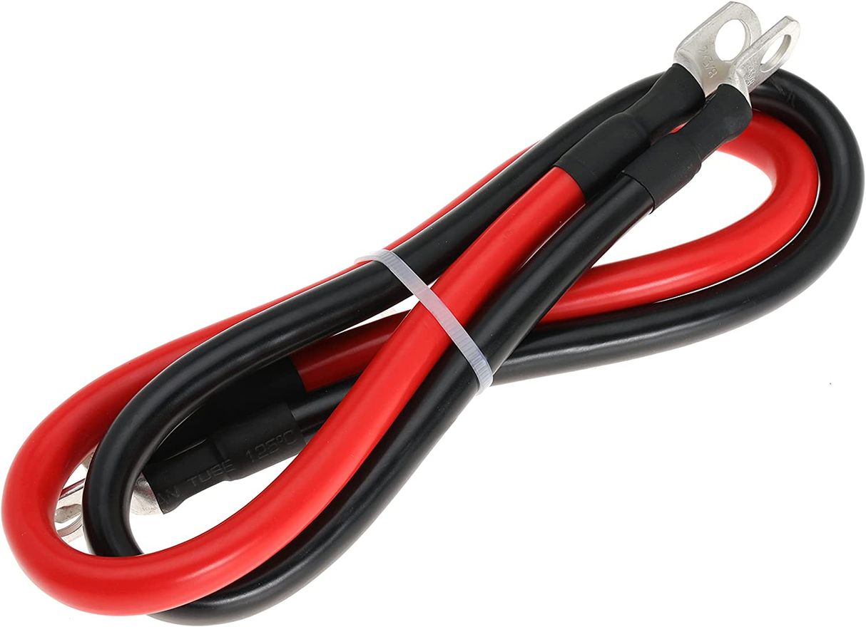 Rocksolar 8-inch 6AWG Battery Interconnect Cable Set