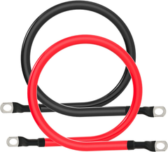 Juego de cables de interconexión de batería Rocksolar de 12 pulgadas y calibre 3 AWG