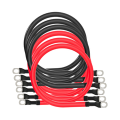 Kit de cableado Rocksolar serie 6AWG para baterías de 12 V a 24 V, 36 V o 48 V 