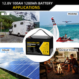 100ah lithium iron phosphate battery applications 