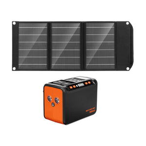 ROCKSOLAR Weekender Max 80W 111Wh Power Station + 30W Foldable Solar Panel Solar Generator Kit